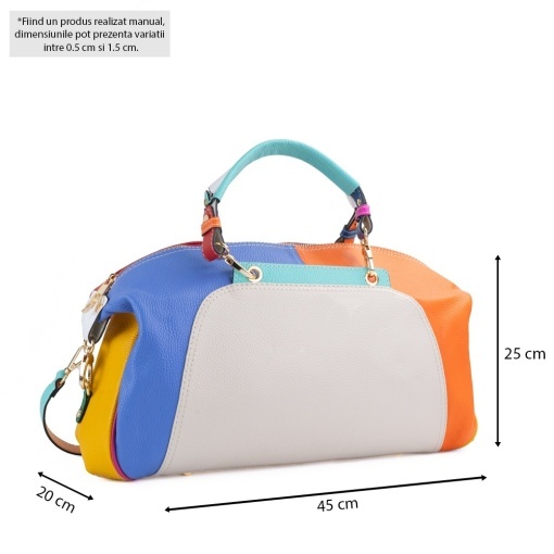 Poseta Piele Catinca - MULTICOLOR 9 - Img 5
