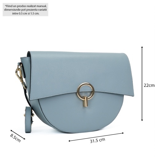 Poseta Piele Christine - BLEU - Img 5