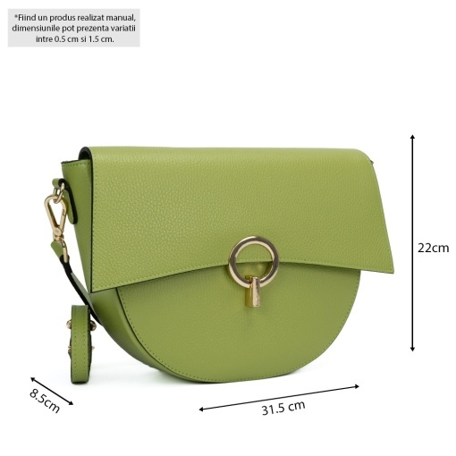 Poseta Piele Christine - LIME - Img 5