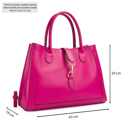 Poseta Piele Eugina - FUCSIA - Img 5