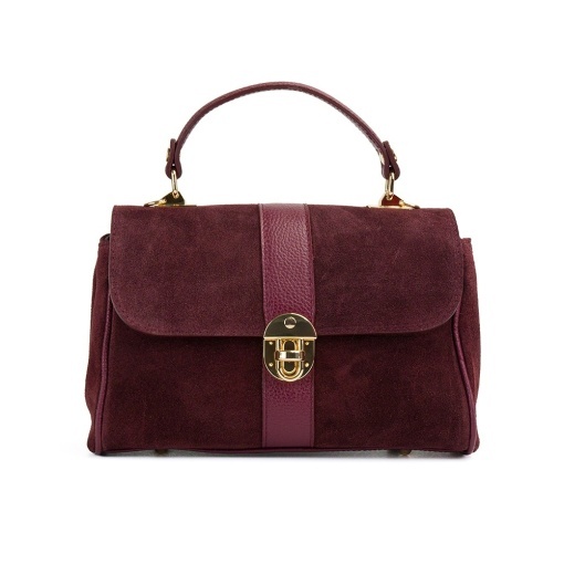 Poseta Piele Intoarsa Giulia - BORDO - Img 2