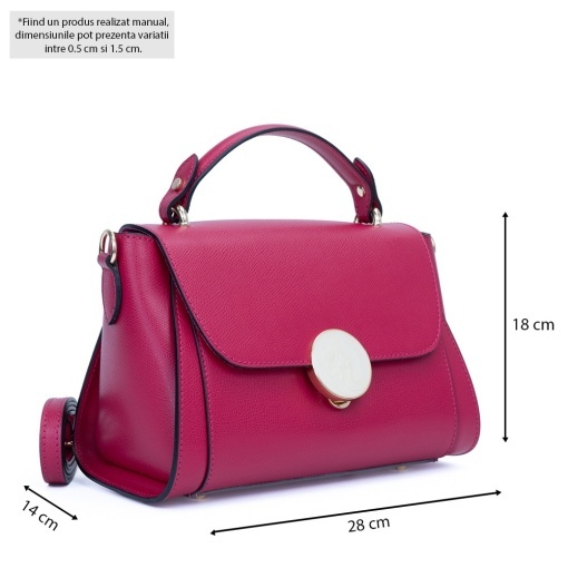 Poseta Piele Jaime - FUCSIA - Img 5