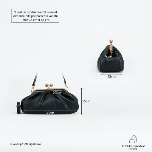 Poseta Piele Lilith - NEGRU - Img 4