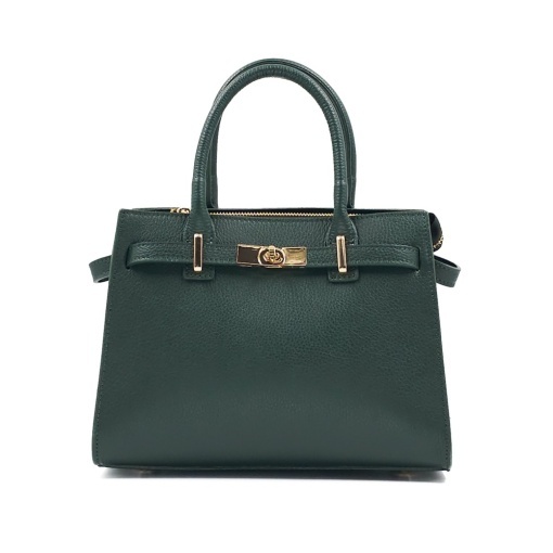 Poseta Piele Louise - VERDE INCHIS - Img 2