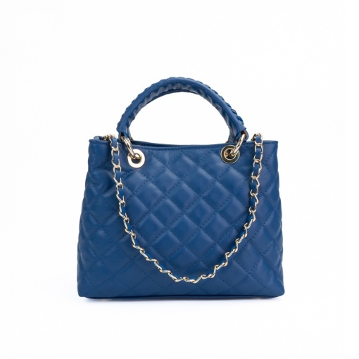 Poseta Piele Mini Georgie - ALBASTRU - Img 2