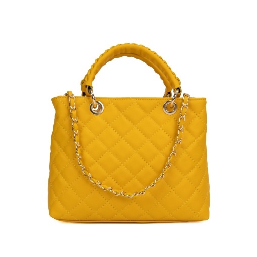 Poseta Piele Mini Georgie - GALBEN - Img 2