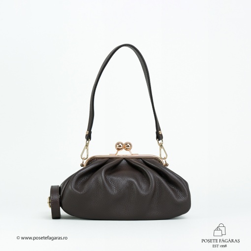 Poseta Piele Mini Lilith - MARO INCHIS - Img 2