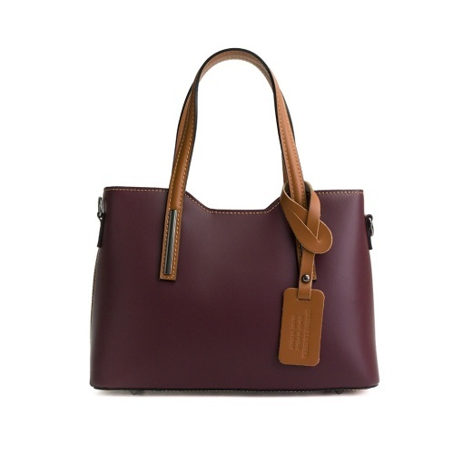 Poseta Piele Mini Michelle - BORDO-CONIAC - Img 2