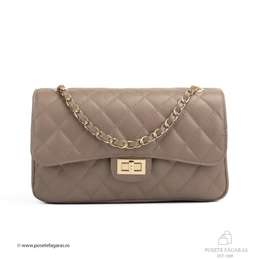 Poseta Piele Mini Ruby - TAUPE - Img 2