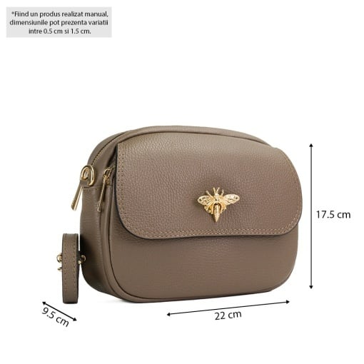 Poseta Piele Sean - TAUPE - Img 5