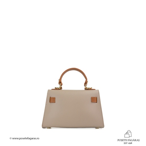 Poseta Piele Thea Baby - CREM-CONIAC - Img 3