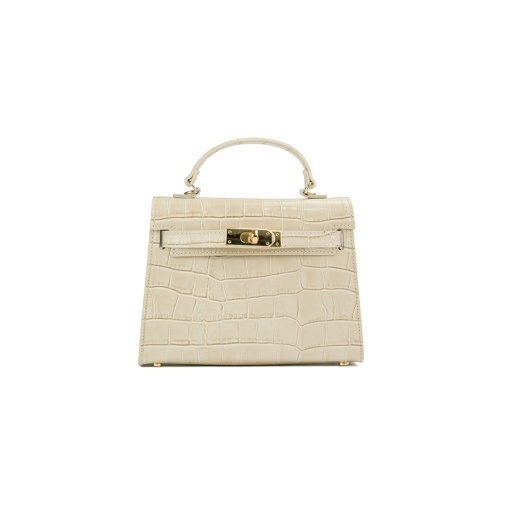 Poseta Piele Thea Croco Baby - BEJ - Img 2