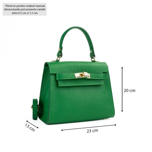 Poseta Piele Thea - VERDE-APRINS - Img 5