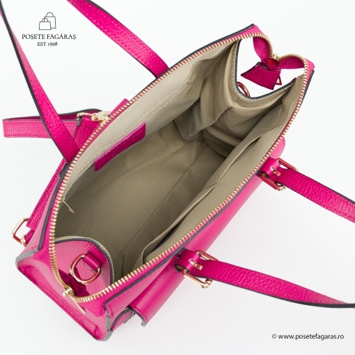 Rucsac Piele Alessa - FUCSIA - Img 4