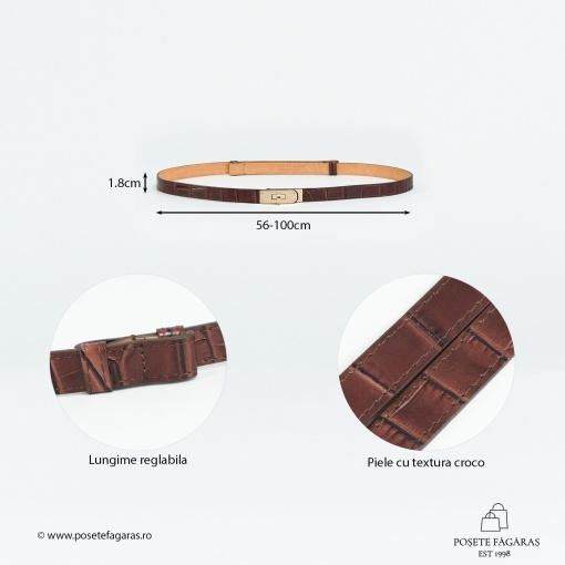 Curea Piele Croco - MARO - Img 2