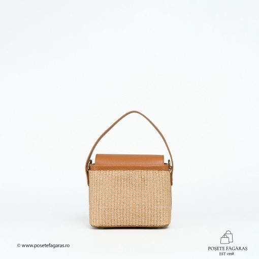 Poseta Linda - Piele &amp; Rafie - CONIAC - Img 3