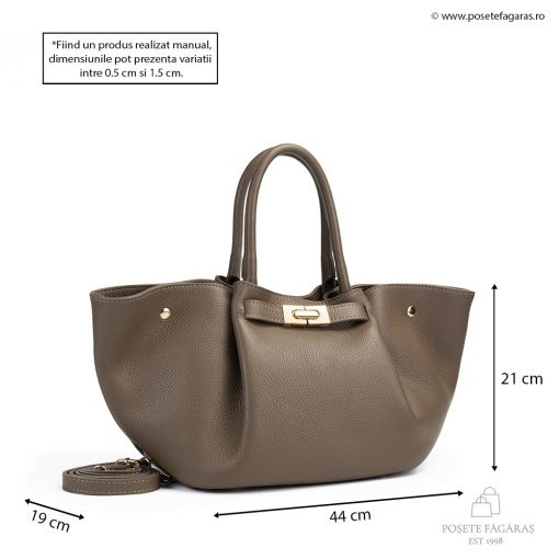 Poseta Piele Adele - TAUPE - Img 5