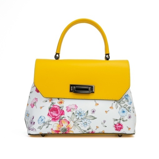 Poseta Piele Alana - FLORAL-GALBEN - Img 2