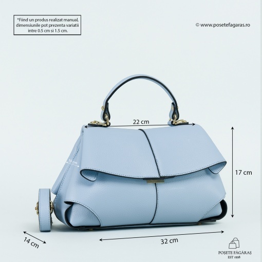Poseta Piele Amelie - BLEU - Img 5