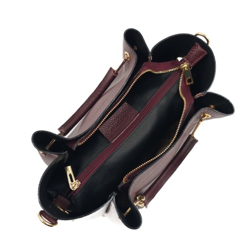 Poseta Piele Bryna - BORDO - Img 4