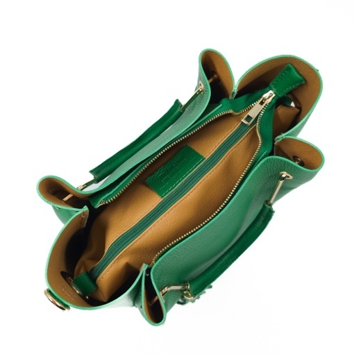Poseta Piele Bryna - VERDE - Img 4