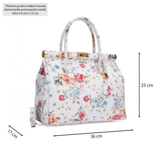 Poseta Piele Jennifer - FLORAL - Img 5