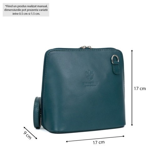 Poseta Piele Katy - VERDE SMARALD - Img 5