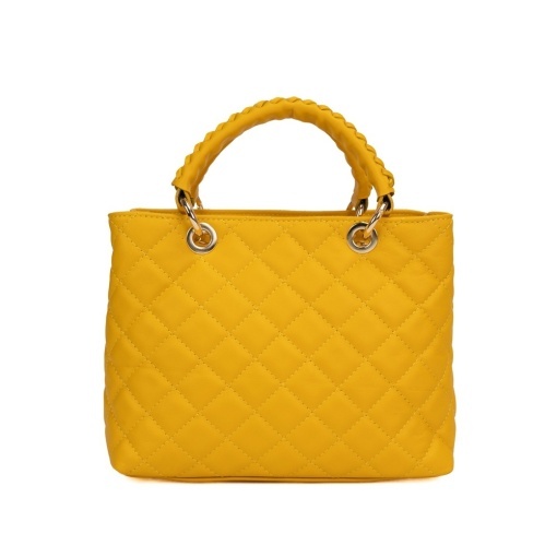 Poseta Piele Mini Georgie - GALBEN - Img 3