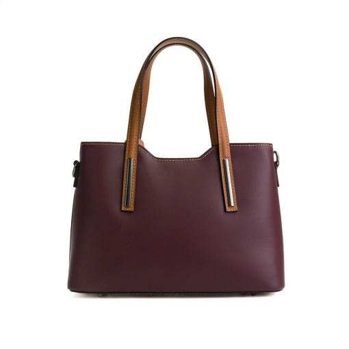 Poseta Piele Mini Michelle - BORDO-CONIAC - Img 3