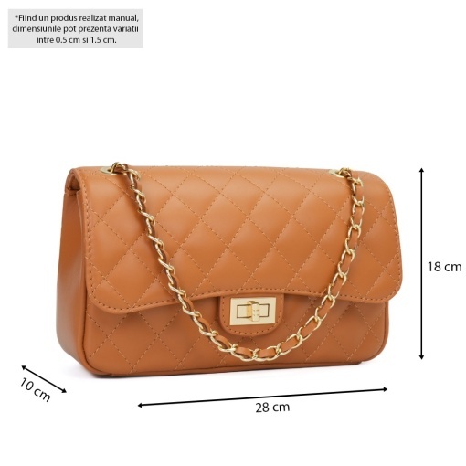 Poseta Piele Mini Ruby - CAMEL - Img 5