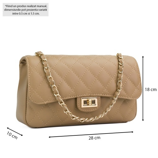 Poseta Piele Mini Ruby - CREM - Img 5