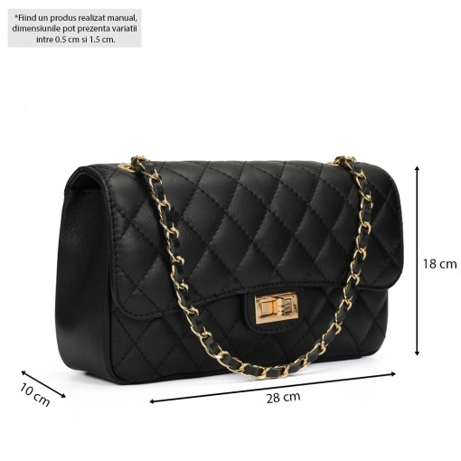 Poseta Piele Mini Ruby - NEGRU - Img 5