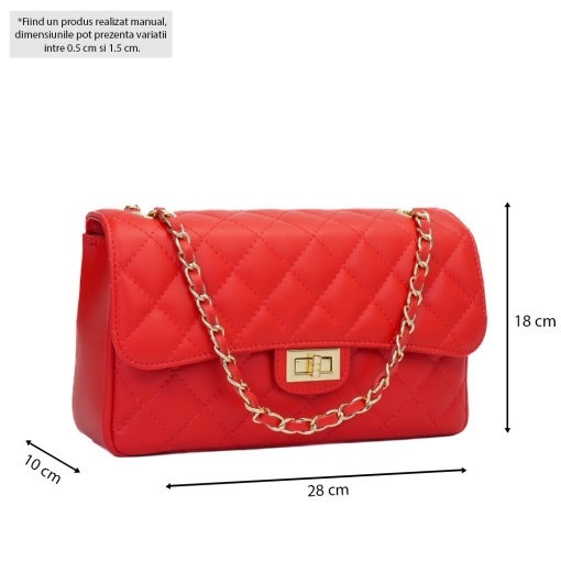 Poseta Piele Mini Ruby - ROSU - Img 5