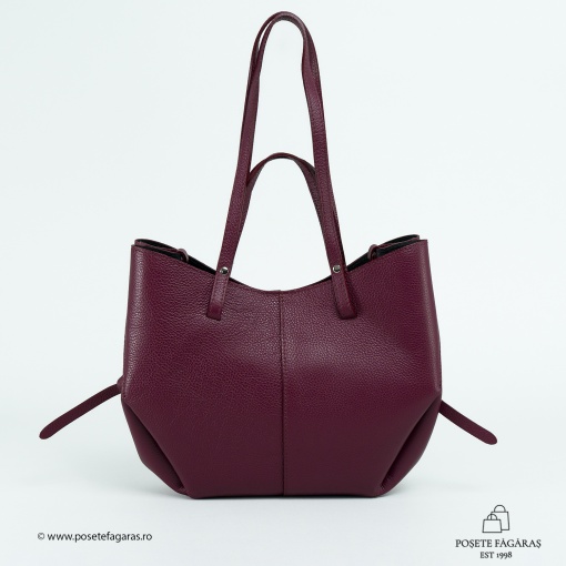 Poseta Piele Mirai - BORDO - Img 3