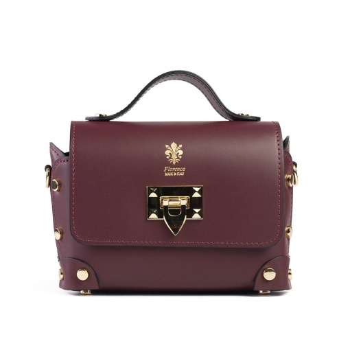 Poseta Piele Natalia - BORDO - Img 2