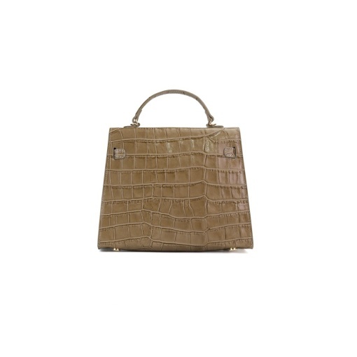 Poseta Piele Thea Croco Baby - CREM - Img 3