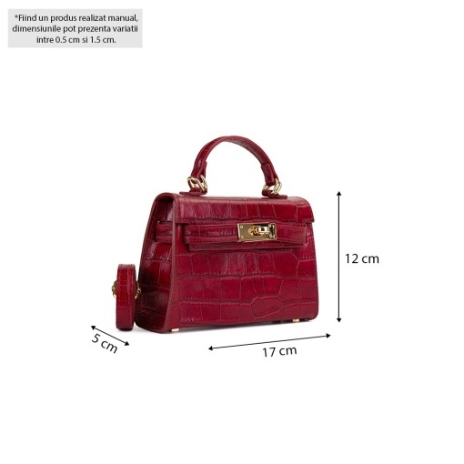 Poseta Piele Thea Croco Baby - VISINIU - Img 4