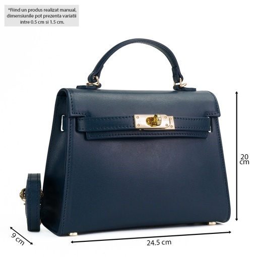 Poseta Piele Thea Slim - BLEUMARIN - Img 5