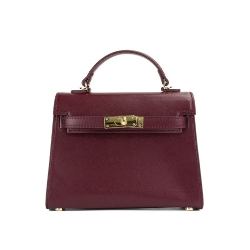 Poseta Piele Thea Slim Mini - BORDO - Img 2