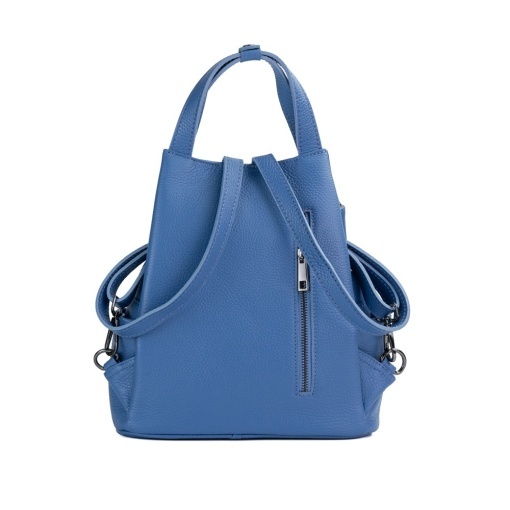 Rucsac Piele Charlene - BLEU-INCHIS - Img 3
