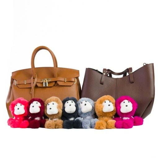 Breloc - Ursuletul Pufi GRI - DESCHIS - Img 2