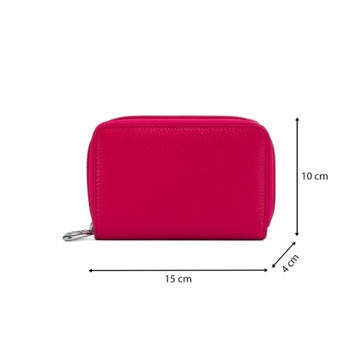 Portofel Piele Mini Alina - FUCSIA - Img 5