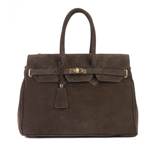 Poseta Claire - Piele Intoarsa MARO - INCHIS - Img 2