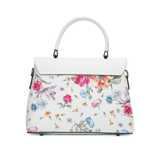 Poseta Piele Alana - FLORAL-ALB - Img 3