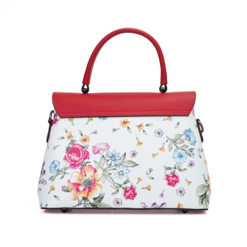 Poseta Piele Alana - FLORAL-ROSU - Img 3