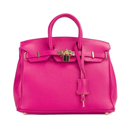 Poseta Piele Edith - FUCSIA - Img 2