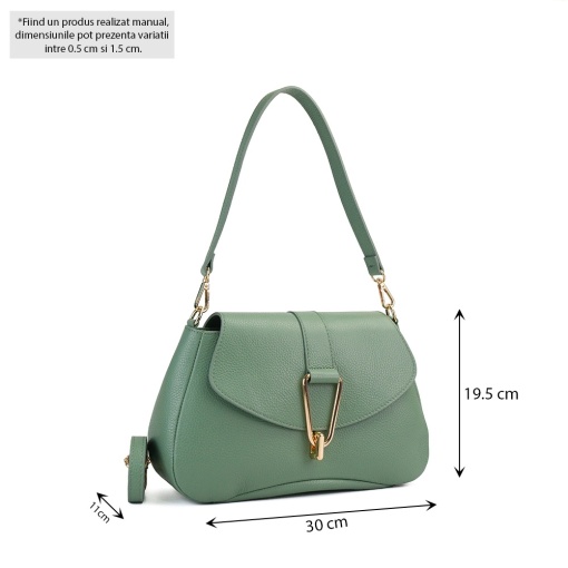 Poseta Piele Emily - MENTA - Img 5