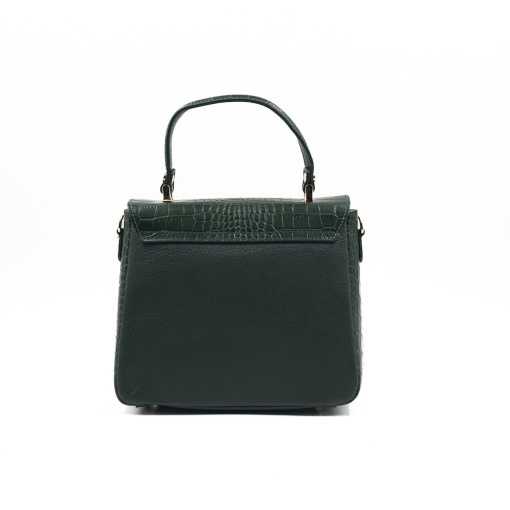 Poseta Piele Eveline - VERDE INCHIS - Img 3