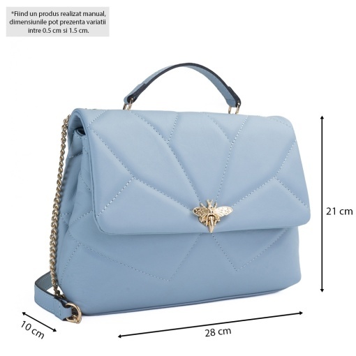 Poseta Piele Marva - BLEU - Img 5