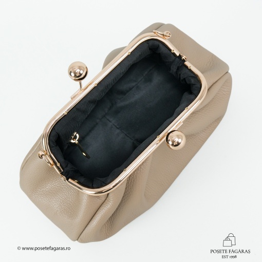 Poseta Piele Mini Lilith - TAUPE - Img 3